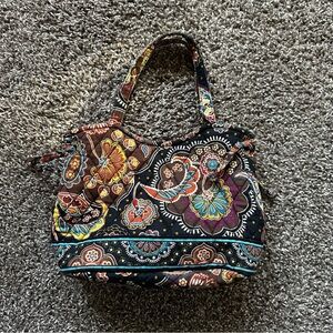 2000s Y2K Vera Bradley Kensington Quilted Shoulder Bag Paisley Floral Retired